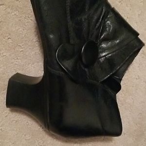 Adorable black booties